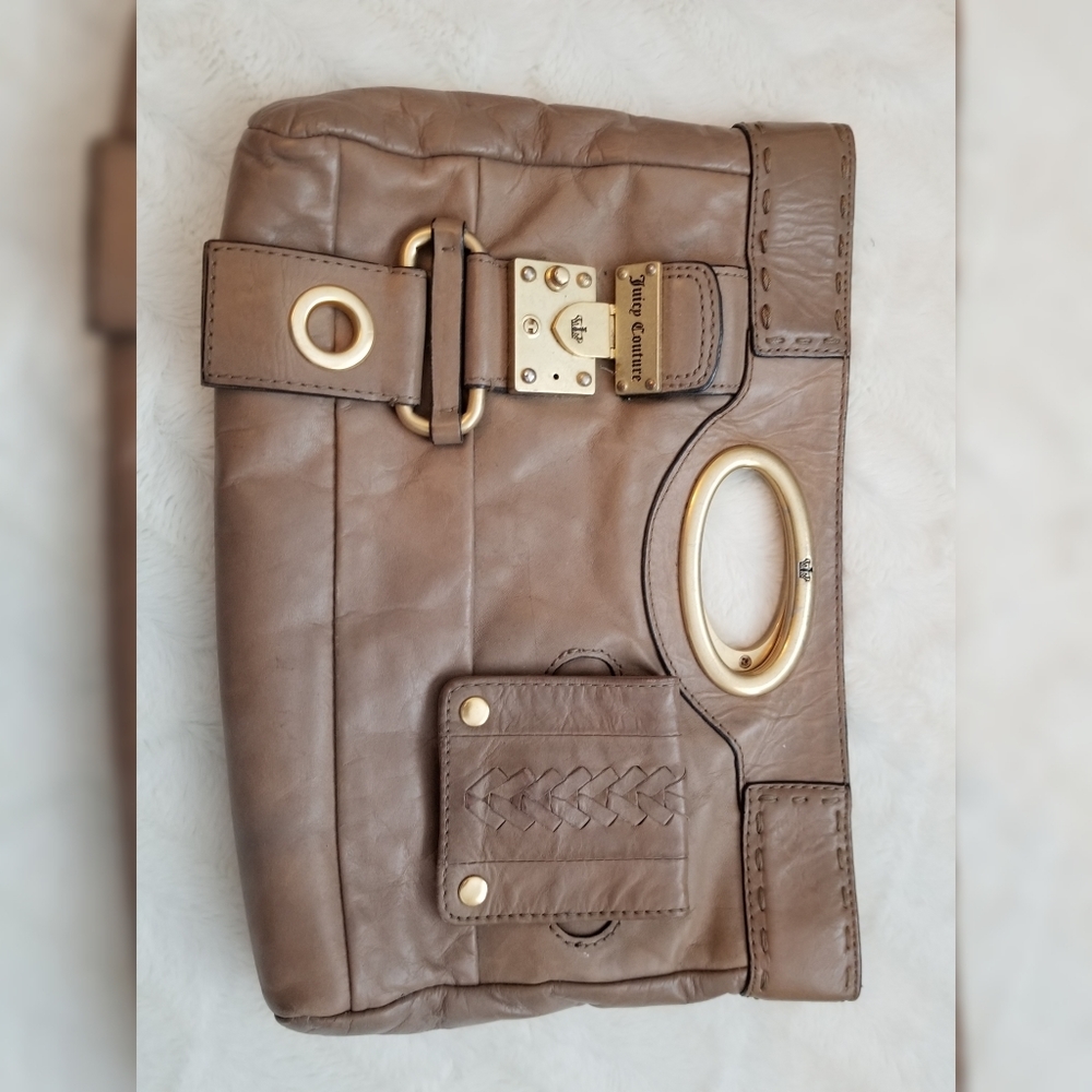 LAST CALL! JUICY COUTURE Tan Leather Clutch